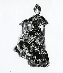 Ein Gibson-Mädchen, ca. 1902